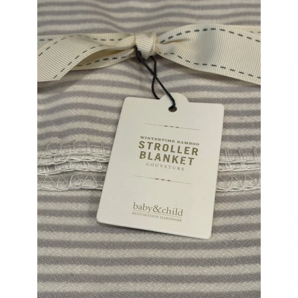 Restoration Hardware Baby & Child Wintertime Bamboo Stroller Blanket NWT